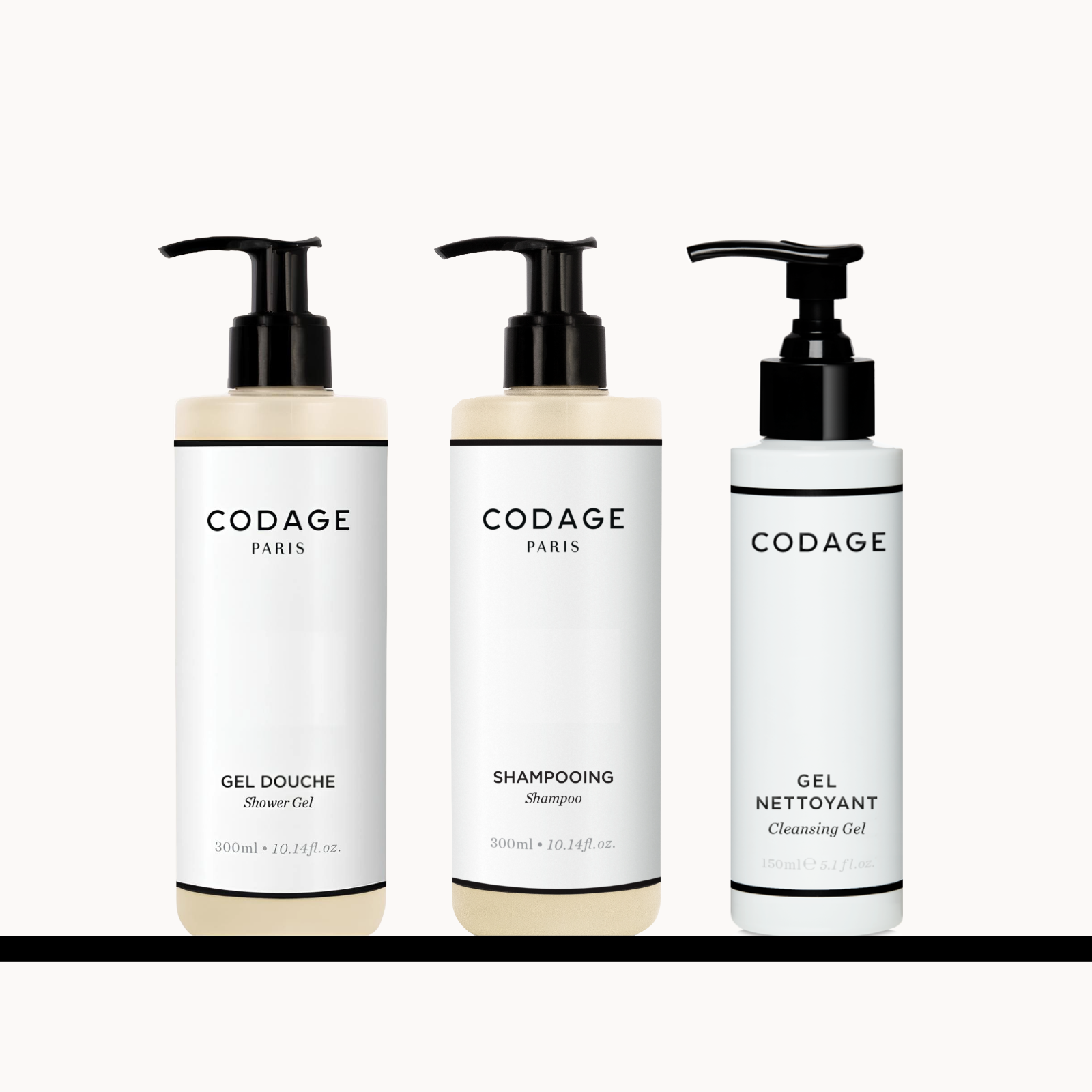 CODAGE Paris Amenities Skin Care Face, Body & Hair Experience