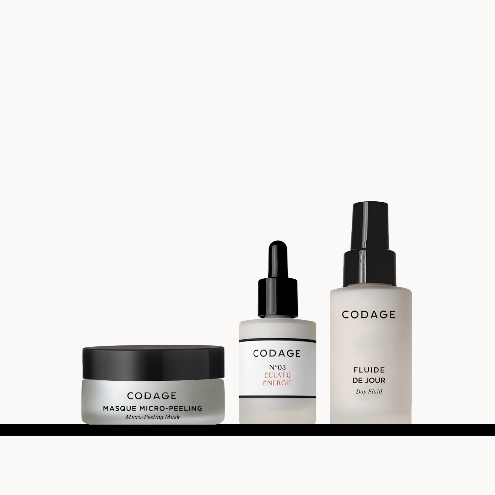 CODAGE Paris Product Collection Radiance Routine