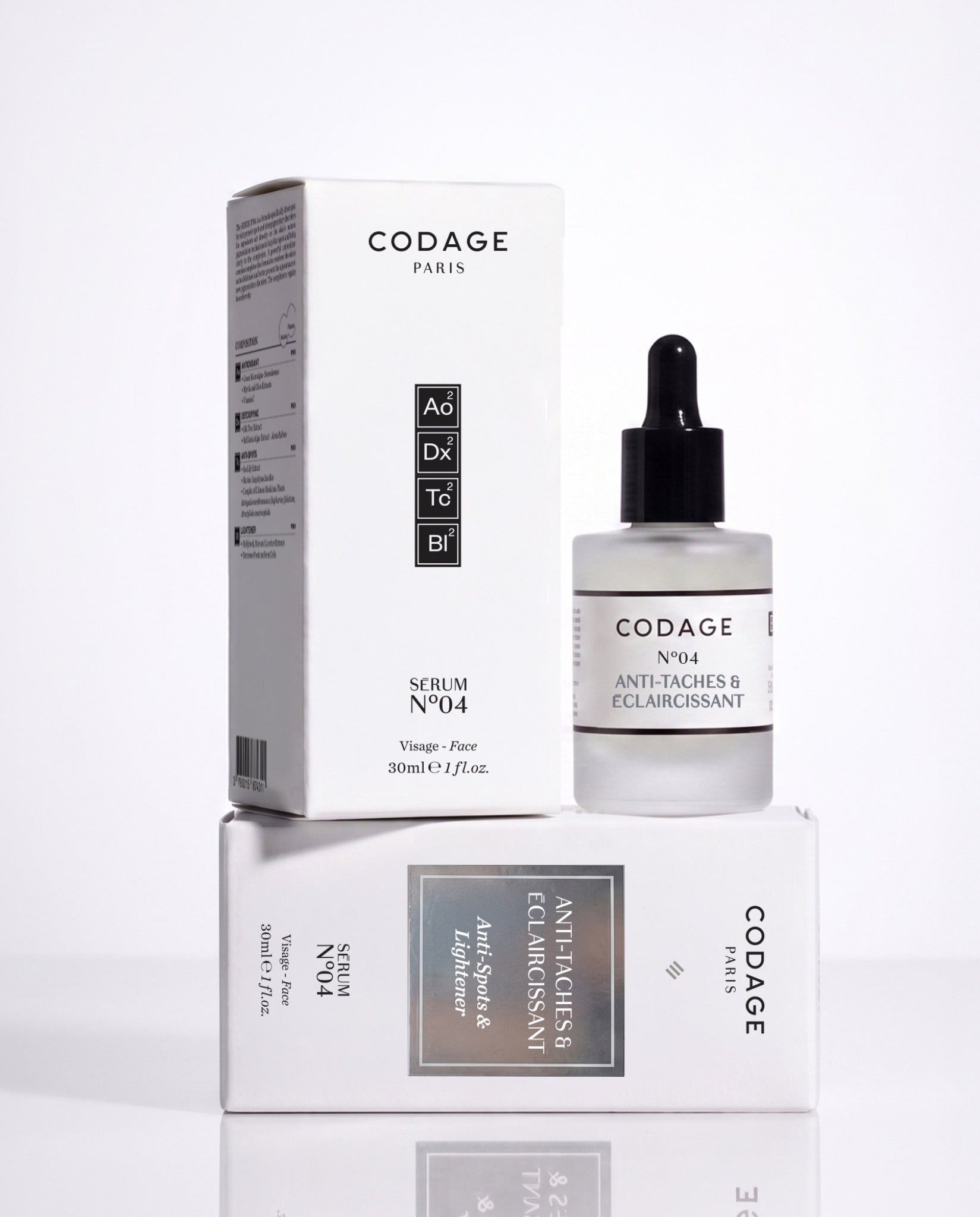 CODAGE Paris Product Collection Face Serum Serum N°04 Anti‑Spots & Lightener