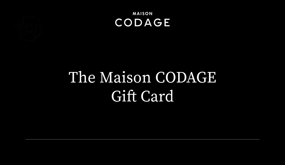 CODAGE Paris Gift Card Formula Gift Cards The Maison CODAGE Gift Card