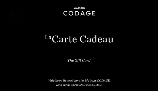 <p>L'eCarte Cadeau CODAGE</p>