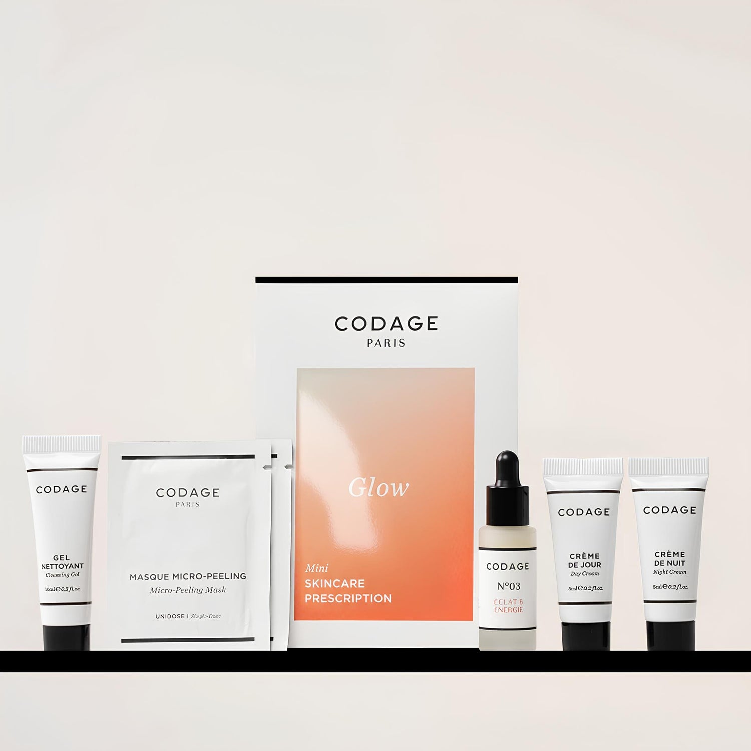 CODAGE Paris Product Collection Skin Care Glow Mini Skincare Prescription
