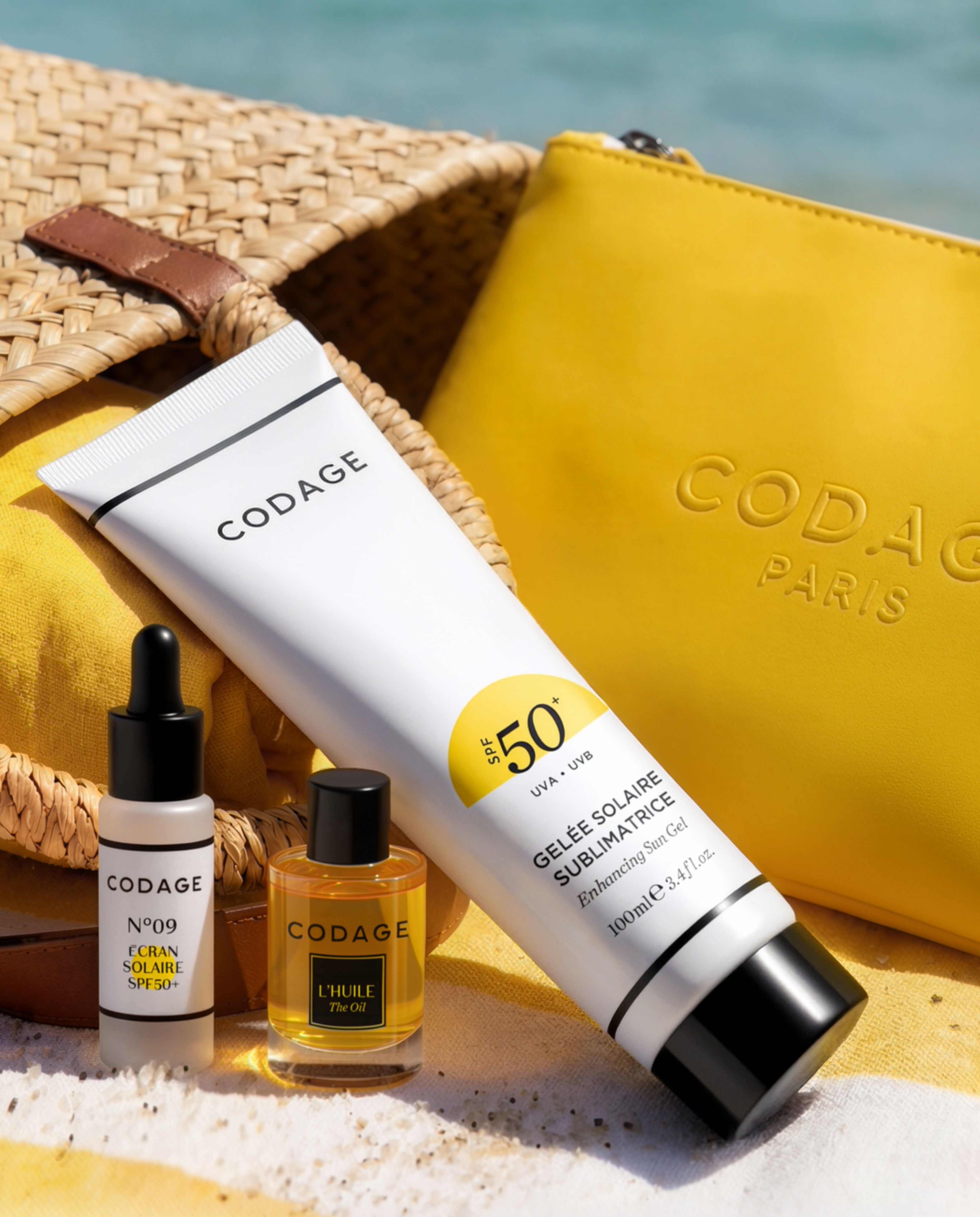 CODAGE Paris Product Collection Yellow Suncare Edit